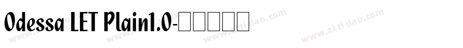 Odessa LET Plain1.0字体转换